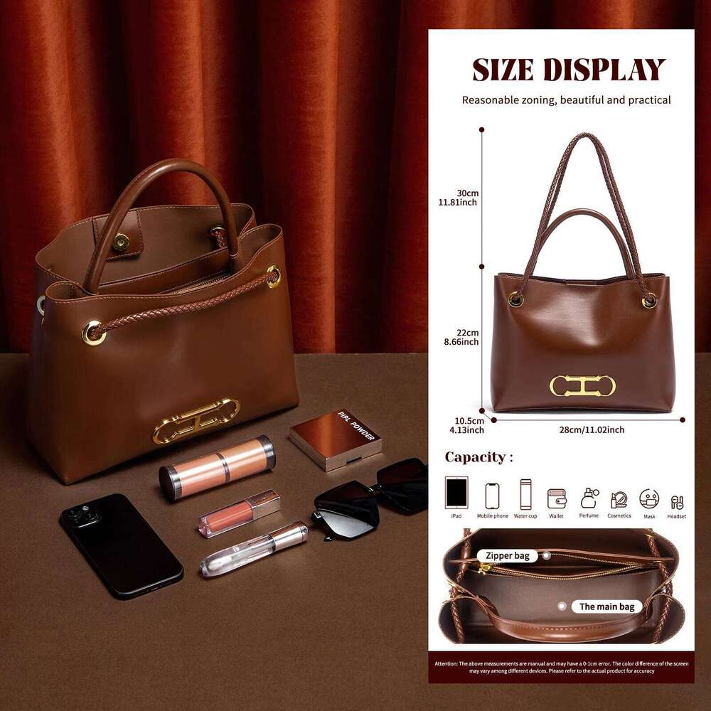 Designer Bag Classic Design Handbag Business Commuter Large Capacity Solid Color Women's New Shoulder Bag