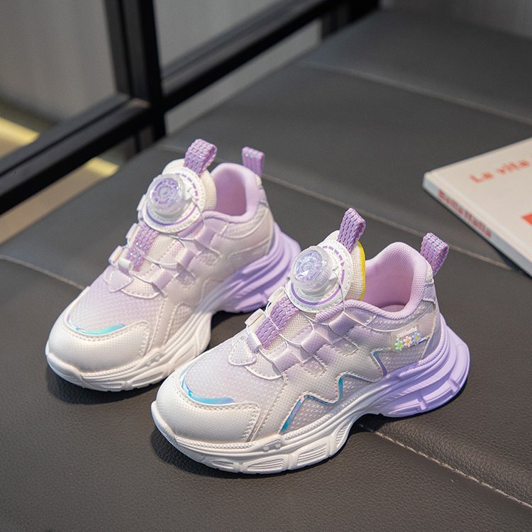 Girls' princess shoes, young children's sports shoes, spring and autumn new elementary school shoes, multifunctional mesh breathable childre