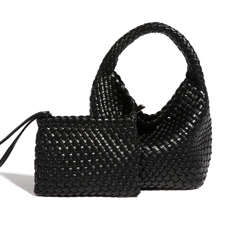Niche Design Woven Handbag Basket Fashion Trend Single Shoulder Crossbody Summer New Versatile Mother-Daughter Bag