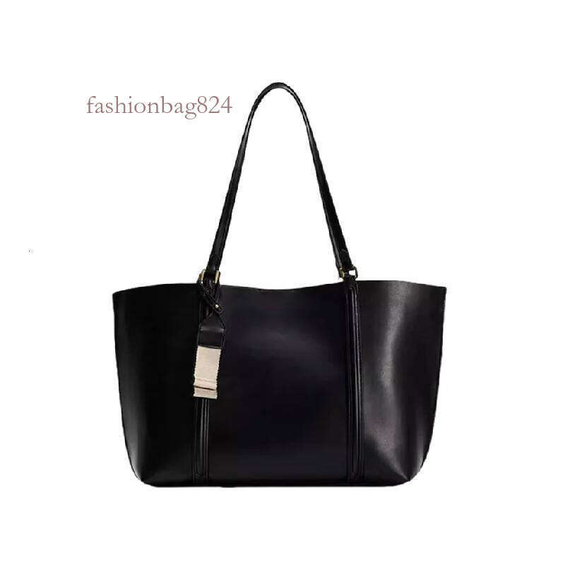 Fashion Tote Handbags PU Leather Bags Women Black Large Capacity Shoulder Handle Purse for Travel Shopping Bag