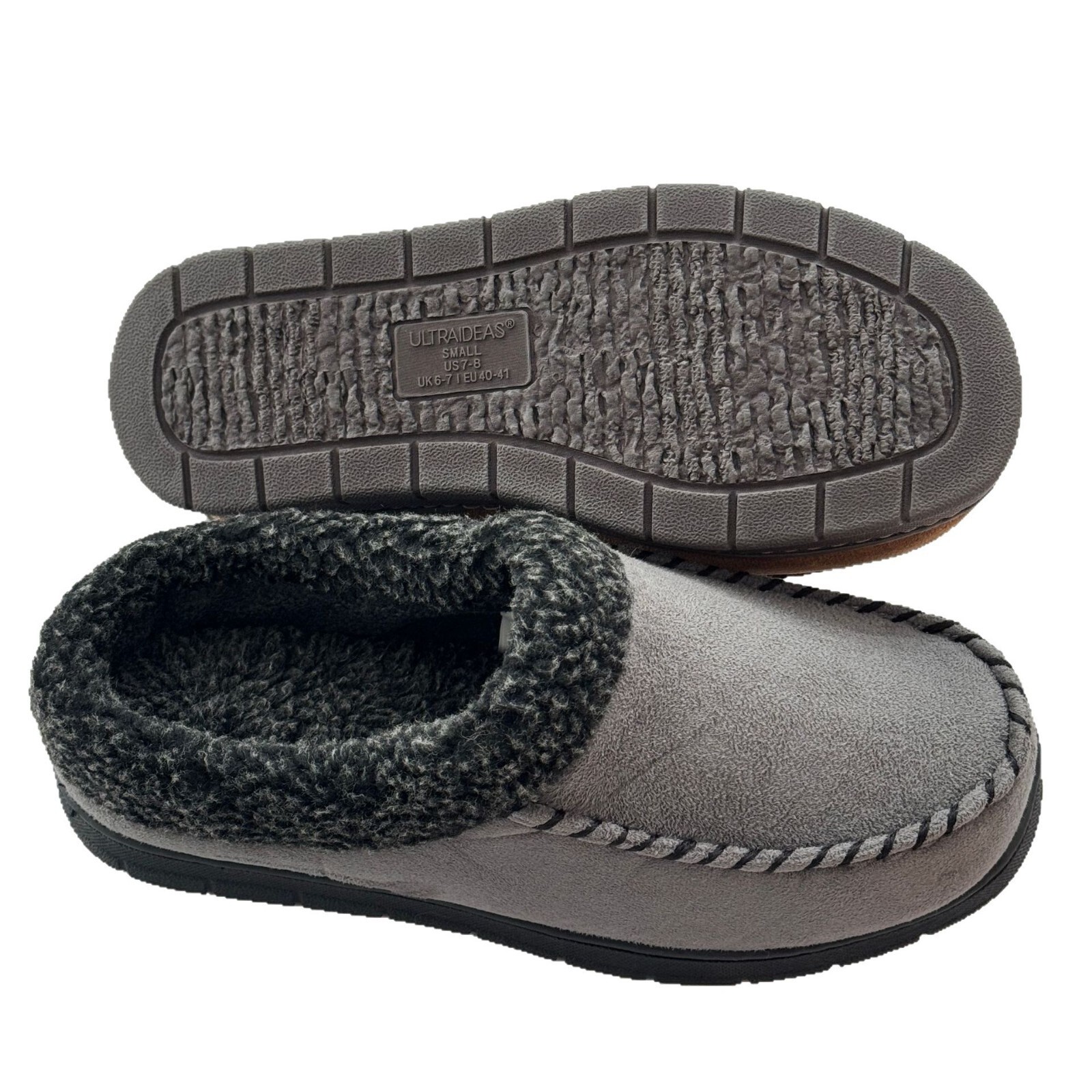 New Men's Faded Wool Mouth Mark Shoes Home Warm Outdoor Wear Fleece Lined Non-Slip Thick Cotton Slippers ddmymarket