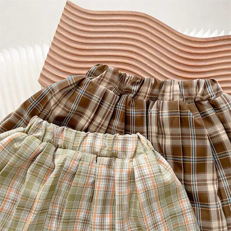 2023 Autumn Winter Girls Clothing Set Cartoon Bear Bow Decoration KnitwearStripe Pleated Skirt 2Pcs For 26Y Kids Casual Suit L2509263O53