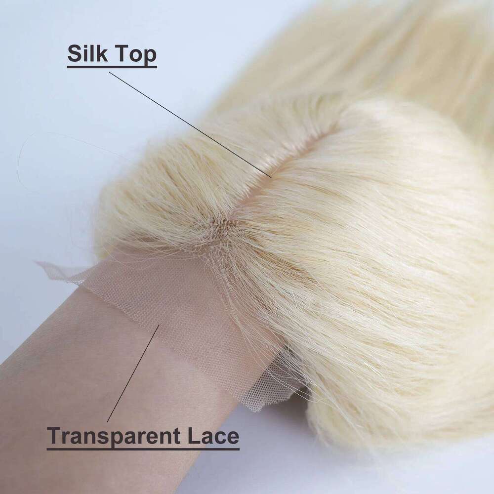 #613 Honey Blonde Virgin Human 6x6 4x4 Inch Silk Base Topper For Women Big Size Hair Pieces With Clips In
