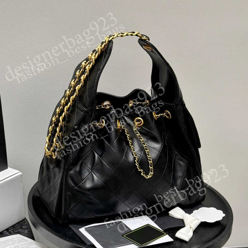Designer 25c Tote Bag for Woman Large Handbag jennie same bag hobo tote bag 2025 new small aroma style large capacity drawstring caviar leather shoulder Bucket Bag 7A