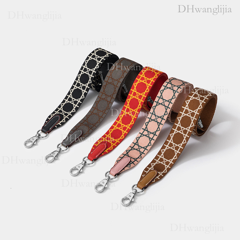 DH Luggage Accessories Wide Shoulder for Classic Princess Diana Bag Fashion Replacement Strap Embroidered