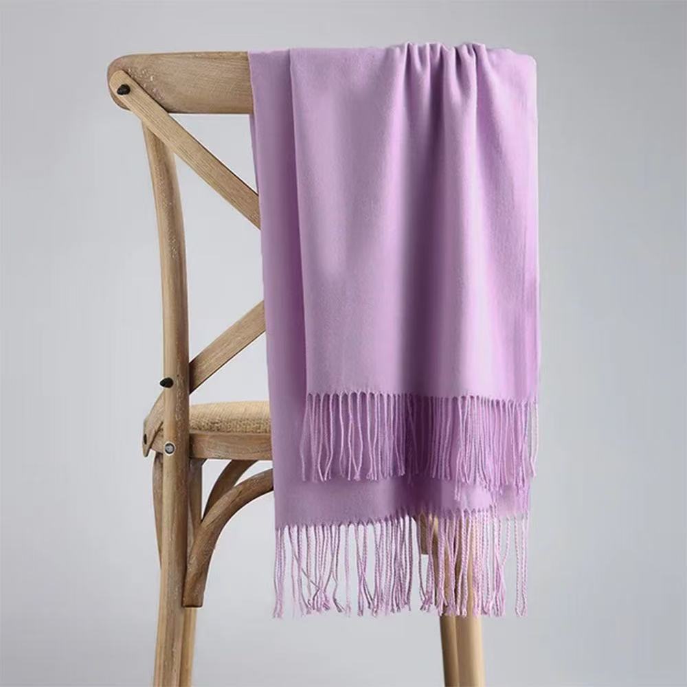 T1869 Winter Solid Color Cashmere Scarf/Shawl for Men and Women