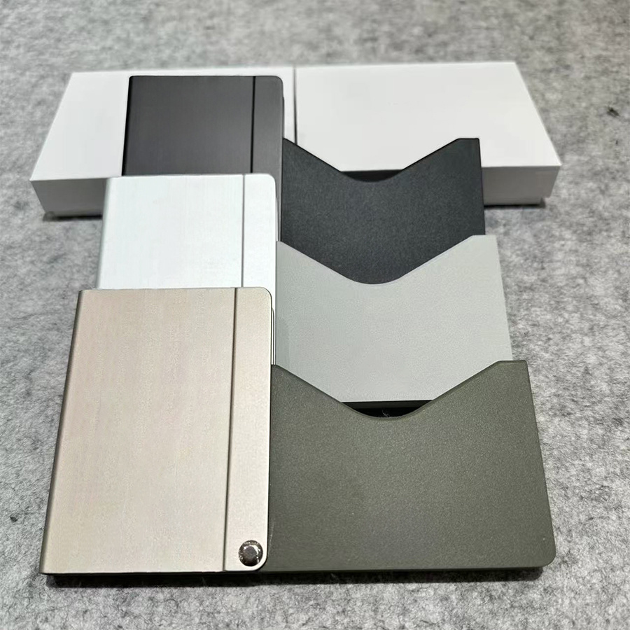 Designer Watch Box Aluminium Card Purse Pocket Purse Unisex Credit ID Card Holder Luxury Coin Wallet Portable Wallets Fashion Letter Design Bag Box