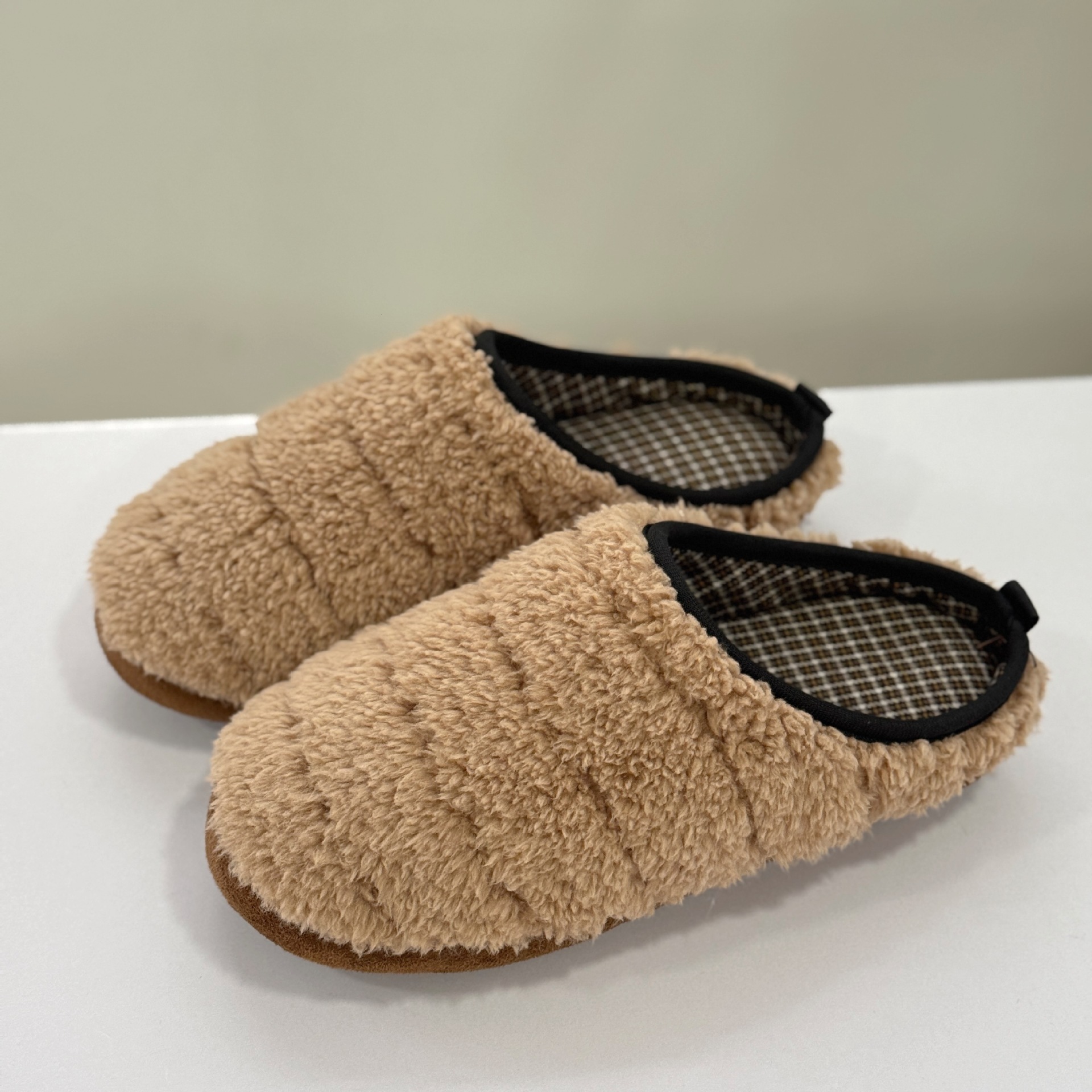 Silent Soft Sole Non-Slip Furry Lamb Wool Elastic Strap Elderly Home Cotton Slippers Warm Indoor ddmymarket