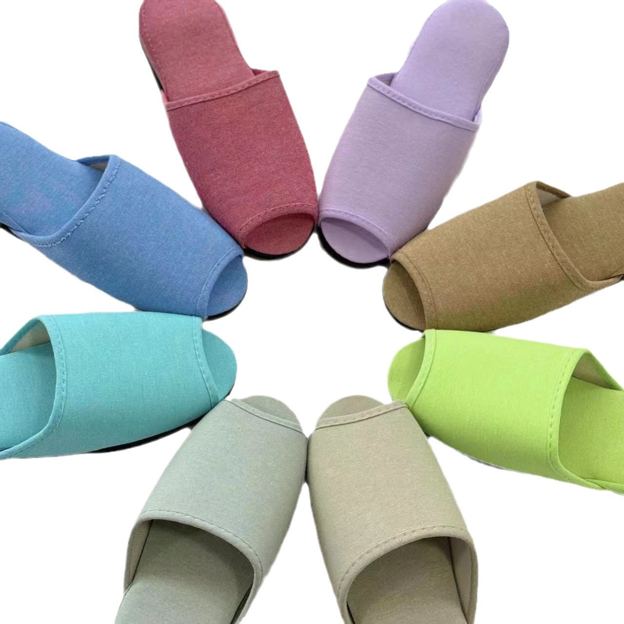 Spring Summer Japanese Style Home Indoor Floor Carpet Men and Women Silent Household Anti-Slip Thick Sole Cotton Slippers ddmymarket