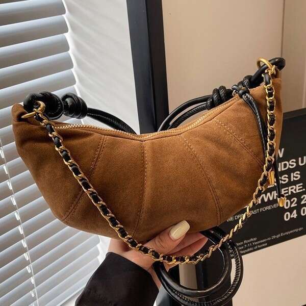 Designer Bags Frosted Small Half Moon Bag for Women 2025 Fashion Single Shoulder Crossbody Bag Versatile Dumpling Bag