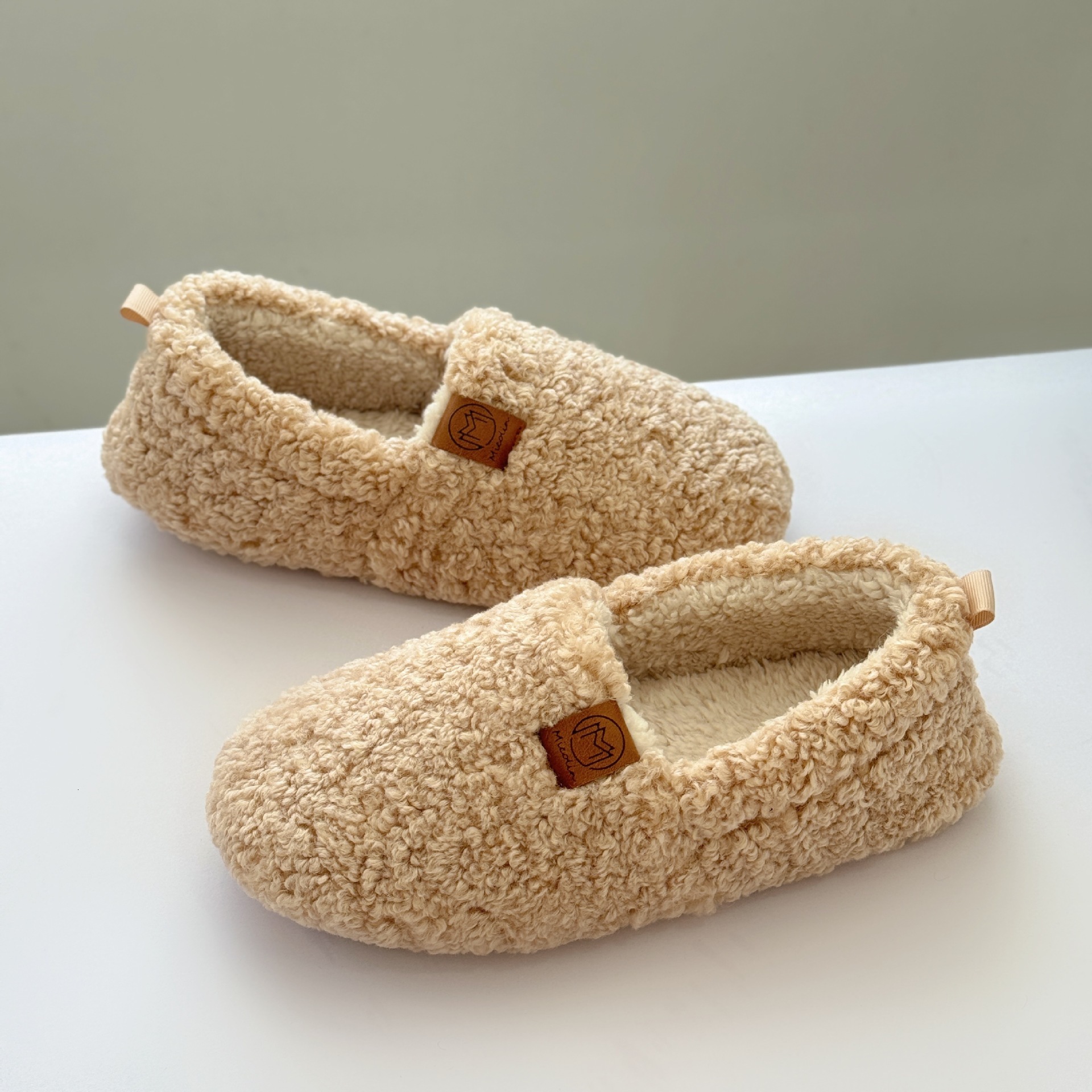 Memory Foam Warm Feet Thickened Fleece Adult Winter Cotton Slippers Maternity Shoes ddmymarket