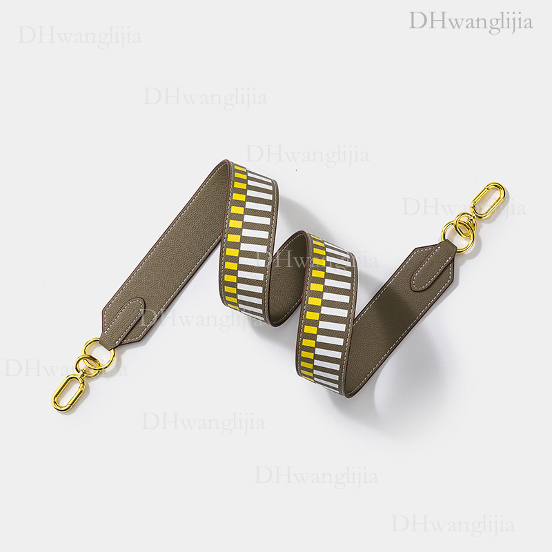 DH Luggage Accessories Women's Striped Print Color-Block Wide Shoulder Kelly Evelyn Modified Bag Strap Same Style