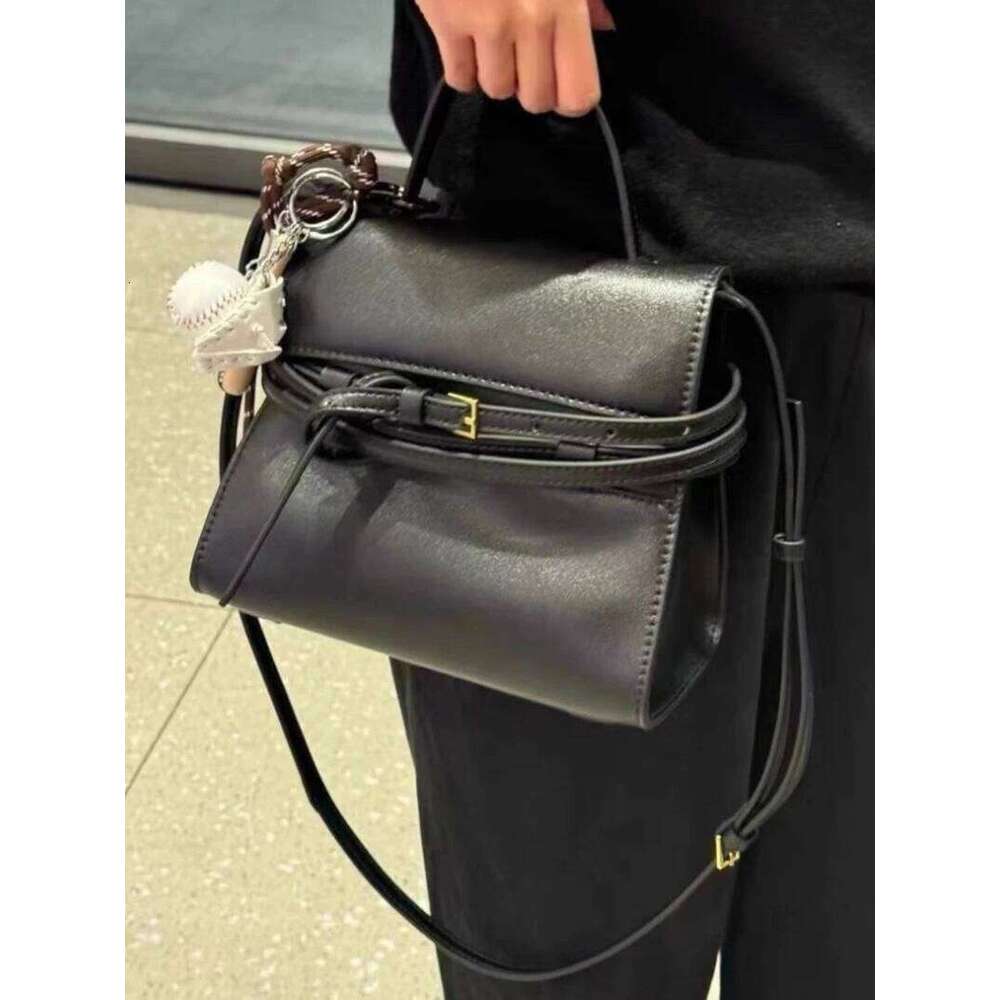 2025 Brand Design Shoulder Women Genuine Leather Strap Belt Buckle Tote Bags Tieme Large Capacity Elegant Handbags