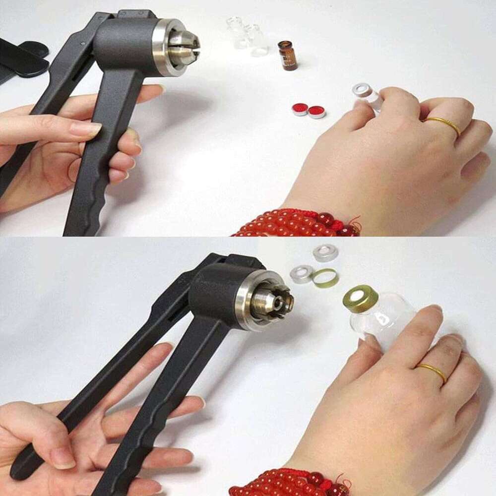 WyDA Vial Capper 8-32 MM, Bottle Cap Tool/Handheld Capping hine, Good Sealing, 20-30 Bottles/Minute, Suitable for Pure Aluminum Caps,20mm