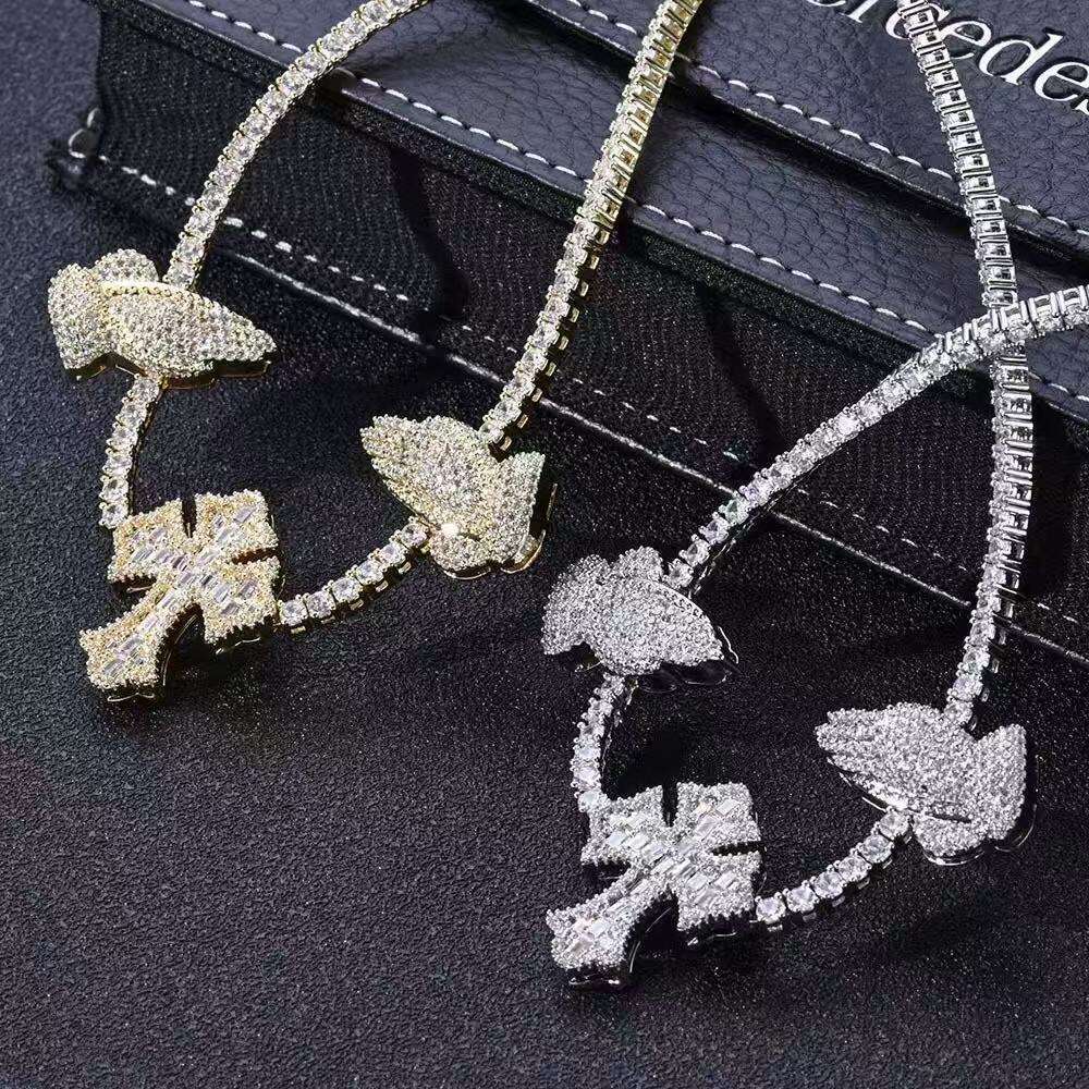 Designer new Prayer Ladies Men Sterling Silver Sil shiny silica pendant necklace jewelry free shipping