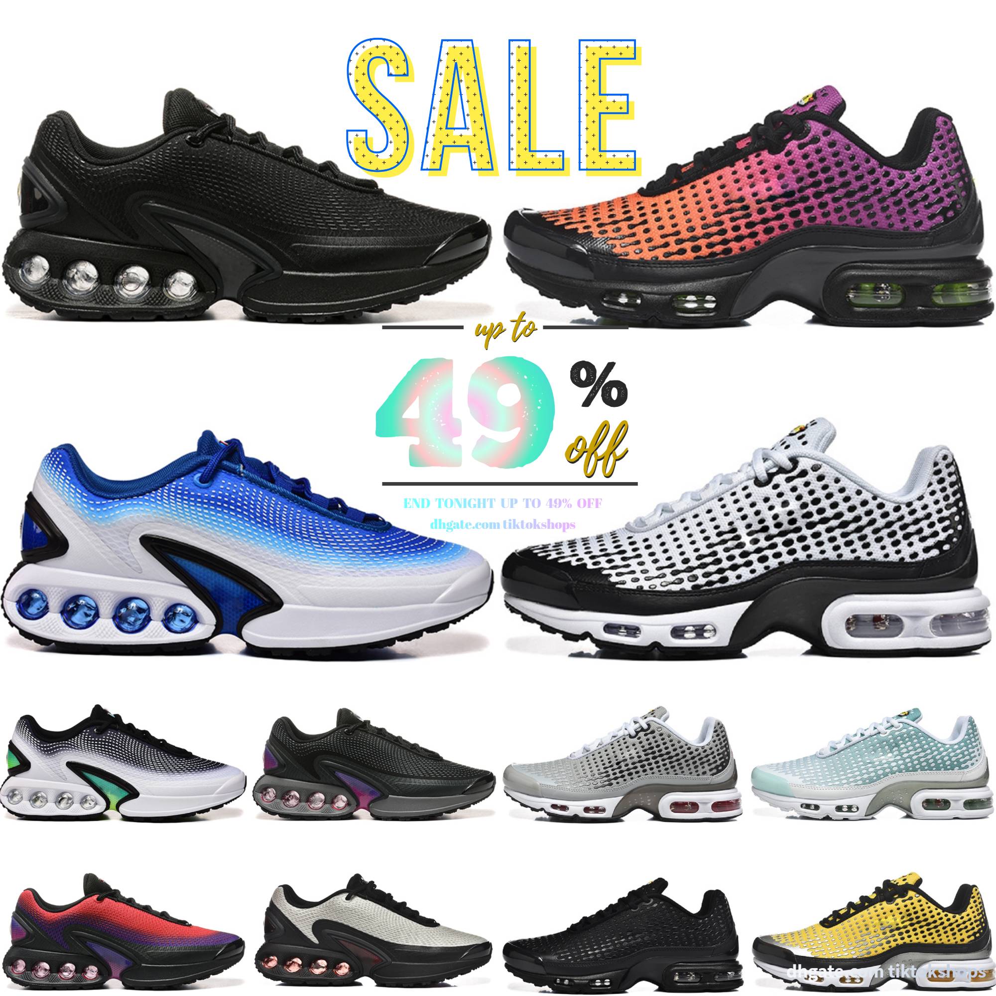 Designer DN Dns Running Shoes Maxplus TN Plus VII Mens Women Airsmaxdn Bred Laser Orange Comet University Red Hyper Blue Chamois Light Lemon Twist All Night Sneakers