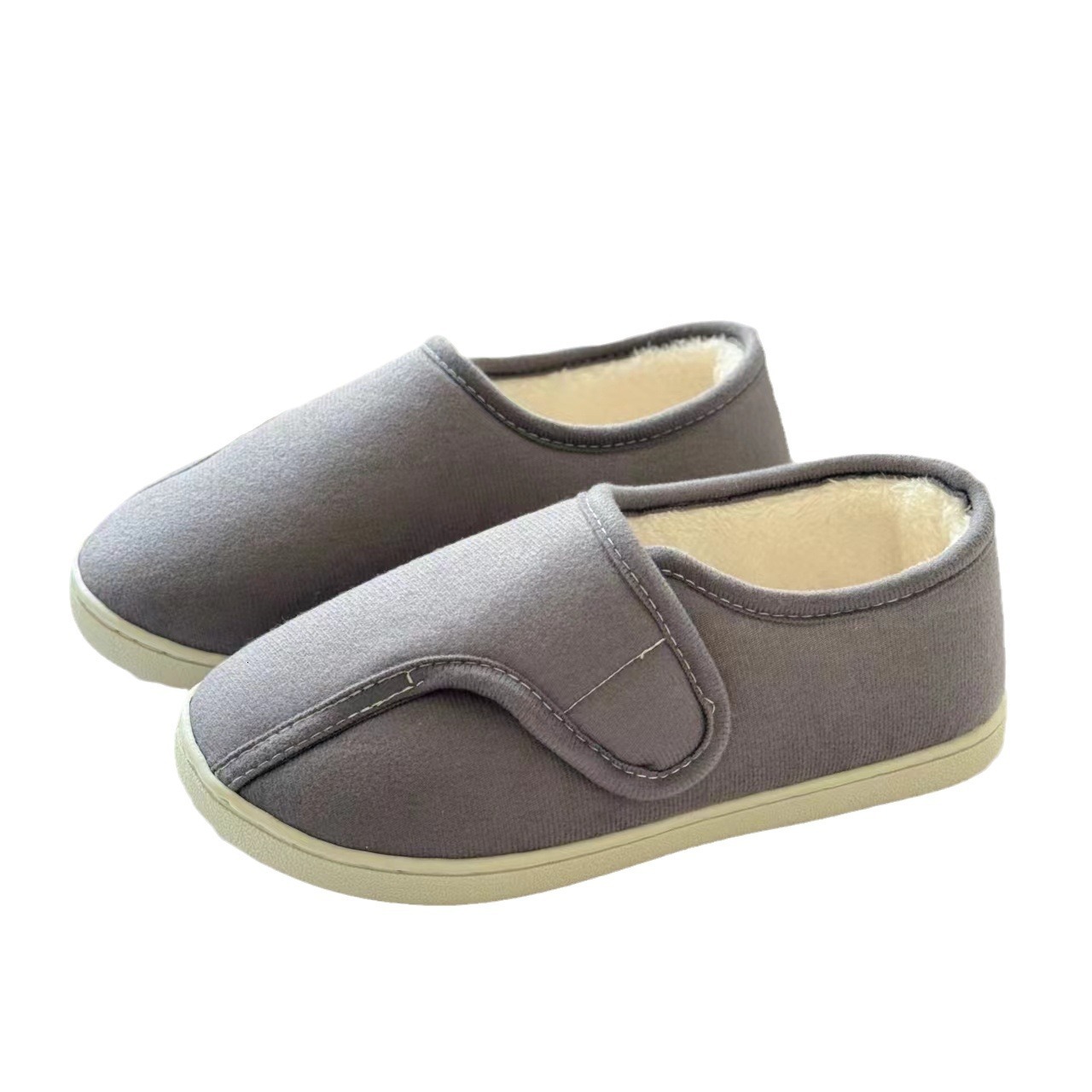 Magic Tape Adjustable Maternity Elderly Home Indoor Outdoor Thick Sole Non-Slip Household Postpartum Shoes Winter Closed Heel ddmymarket