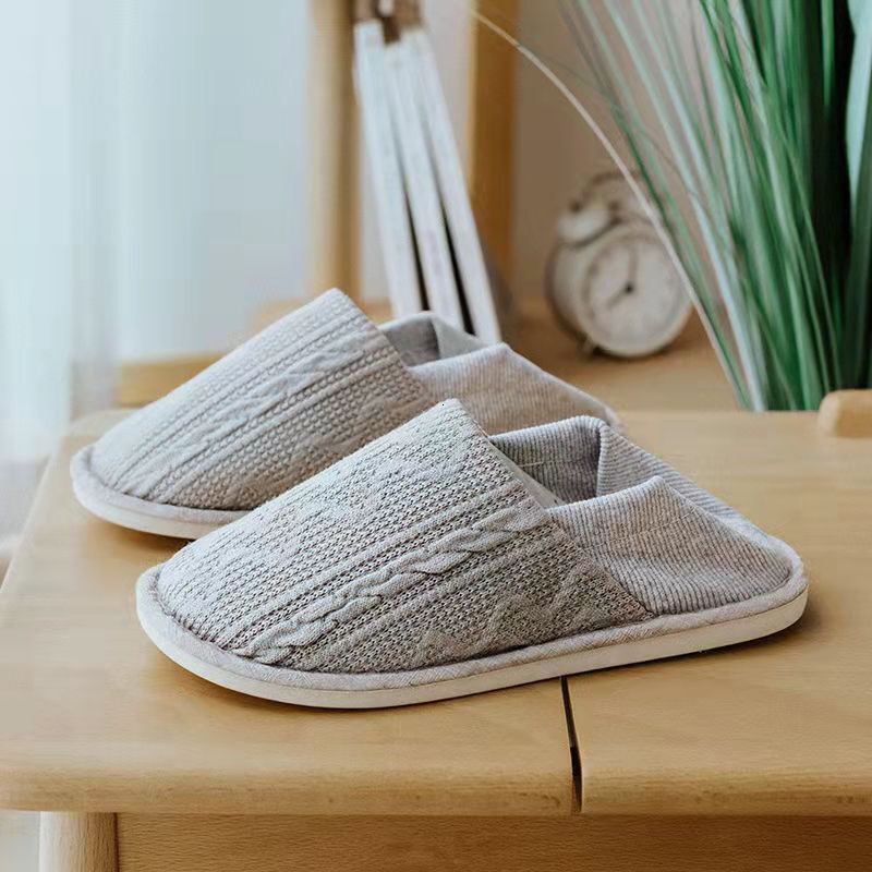 Extra Large Spring Summer Indoor Sewing Sponge Wormwood Flax Non-Slip One Size Slippers Pregnancy Postpartum Shoes ddmymarket