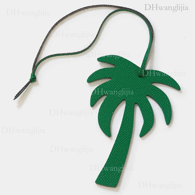 DH Luggage Accessories Live Exclusive New Creative Coconut Tree Leather Accessories Bag Car Key Small Pendant