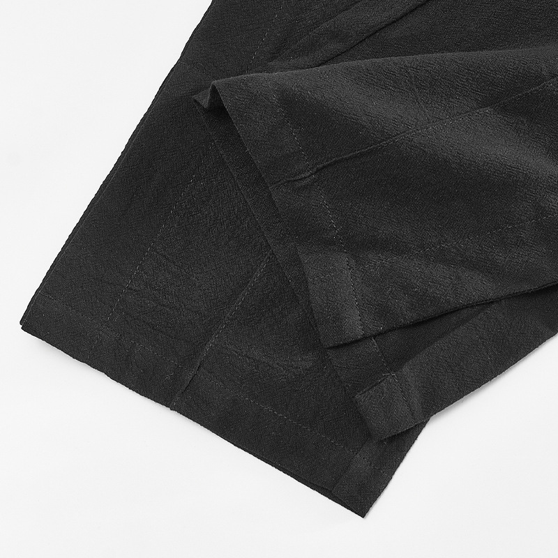 New Men's Casual Cotton Linen Pants Male Summer Large Size Breathable Solid Color Trousers Sports Fitness Streetwear European size: S-3XL