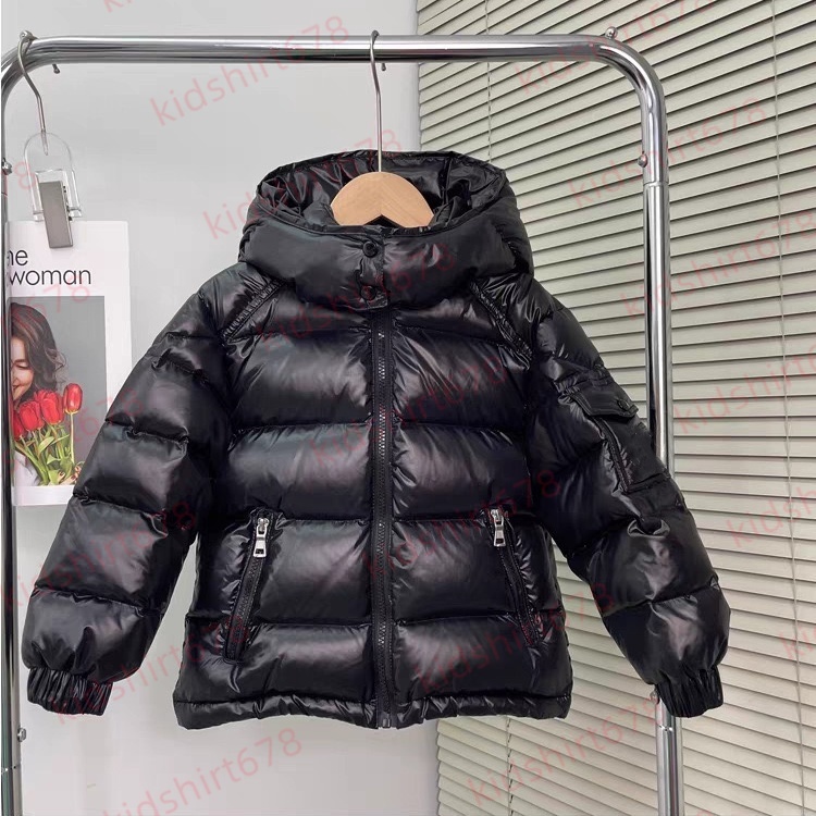 NEW kid hoodies kids designer coat baby down jacket fasion 100% goose down filling top brand comfortable warm white black girl boy school coats pink jackets