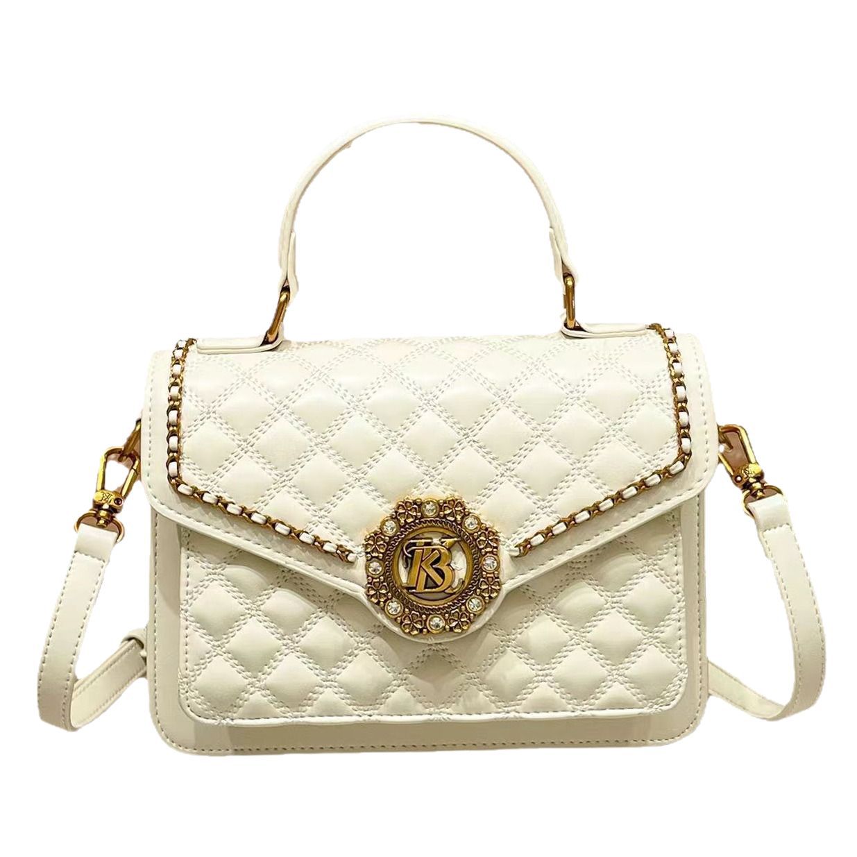 Designer bags2025 spring and summer new fashion foreign style lock chain small square bag women's versatile shoulder messenger bag