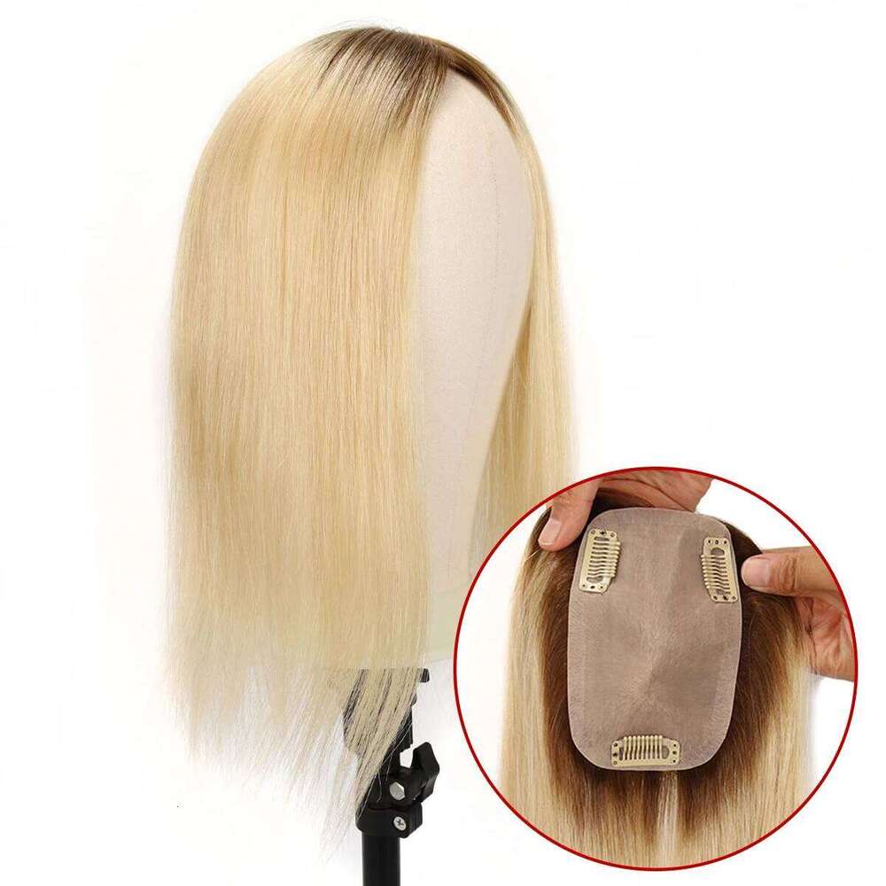 TopUnique Natural Looking for Women Human Piece Injection Silk Hair Topper