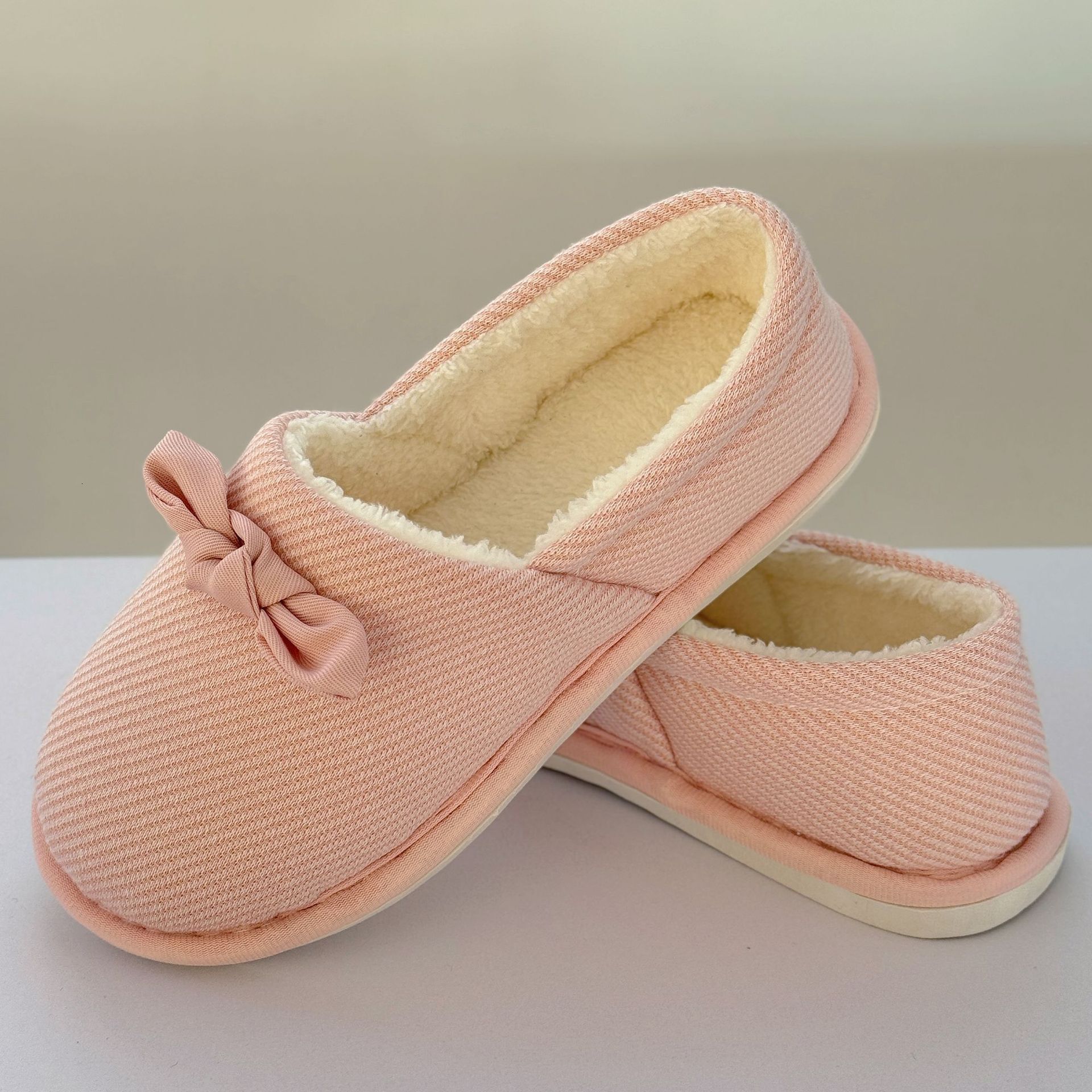 Extra Large Size Four Seasons Autumn Winter Fleece-Lined Pre-Pregnancy Post-Pregnancy Big Bow Spring Summer Thin Maternity Shoes Memory Foam ddmymarke