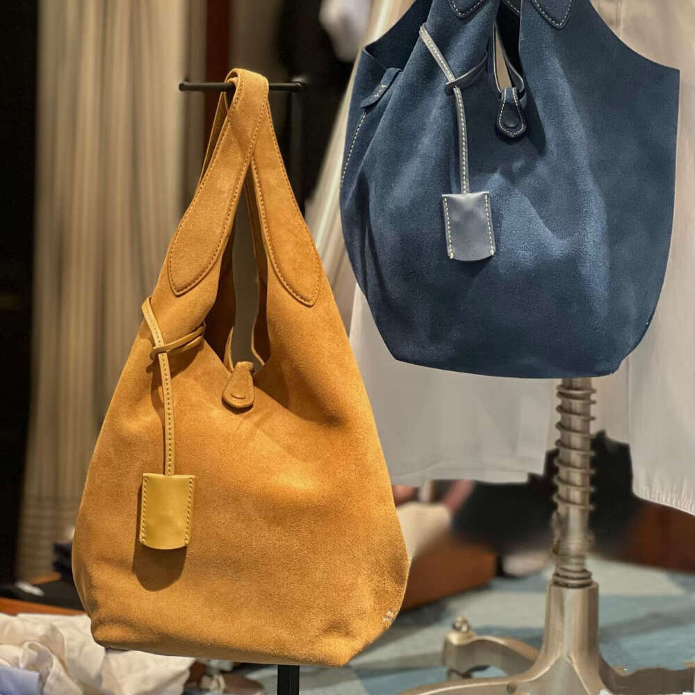designer bag Luxury bag Matte Suede Large Capacity Bucket Handheld Crossbody Women's Bag