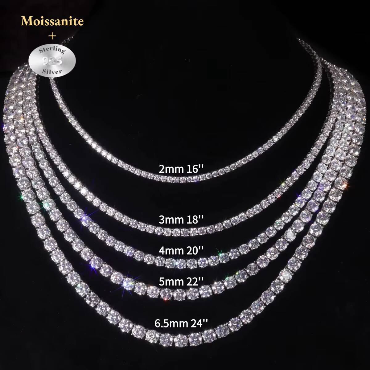 Mens Stylish Baroque Pearl Choker with 925 Silver 10K 14K 18K Gold VVS Moissanite Diamond Stone Trendy Chains for Weddings Gift