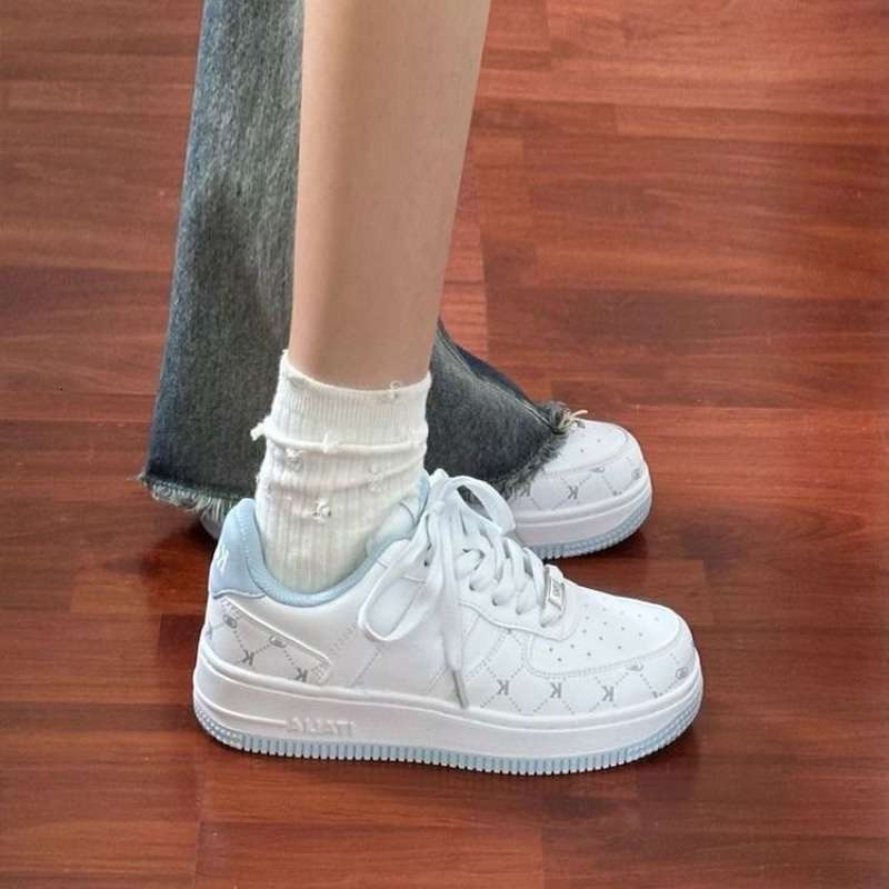 High-Looking Thick-Soled Board Shoes Women's 2025 Autumn New Round Toe Casual Sneakers 31 68