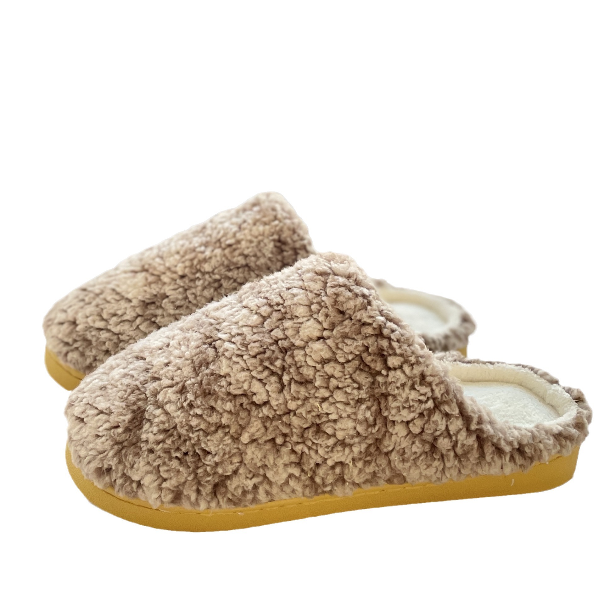 Home Fleece-Lined Thickened Warm Non-Slip Unisex Adult Indoor Cotton Slippers ddmymarket