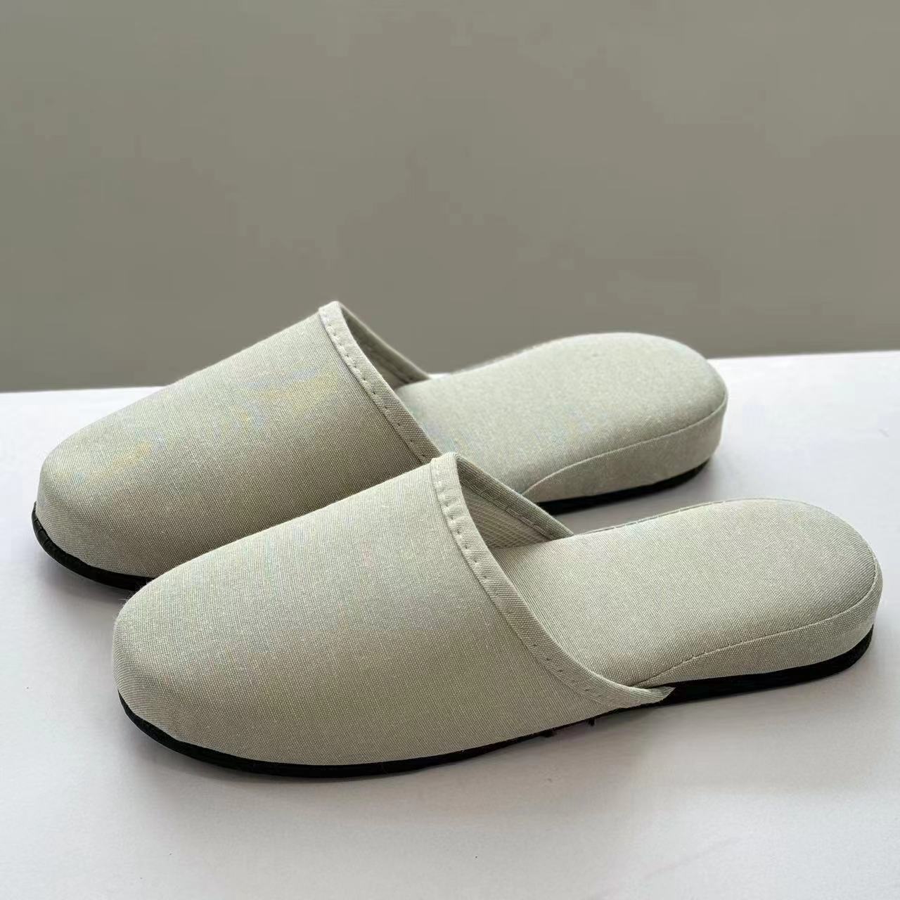 Japanese Style Home Indoor Floor Carpet Men and Women Silent Household Mute Non-Slip Thick Bottom Cotton Slippers Spring Summer ddmymarket