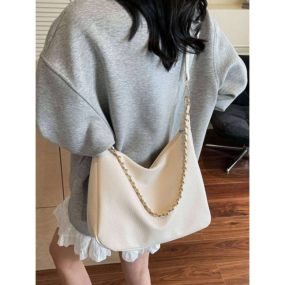 Designer Bags Ele Soft Leather Crossbody Women's New Large Capaci Simple Quali Versatile Commuter Single Oulder Tote Bag Hot Selling