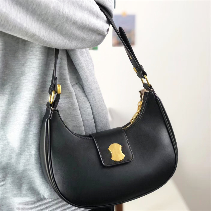 10A quality Leather AVA Underarm bag Luxury Designer bags tote Womens mens handbag Evening bag Fashion half moon Shoulder Bag lady Clutch crossbody travel bag Wallet