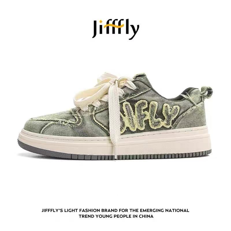 Jifffly men's sneakers 2025 autumn and winter new versatile casual thick bottom heightening retro trend couple casual sports shoes women