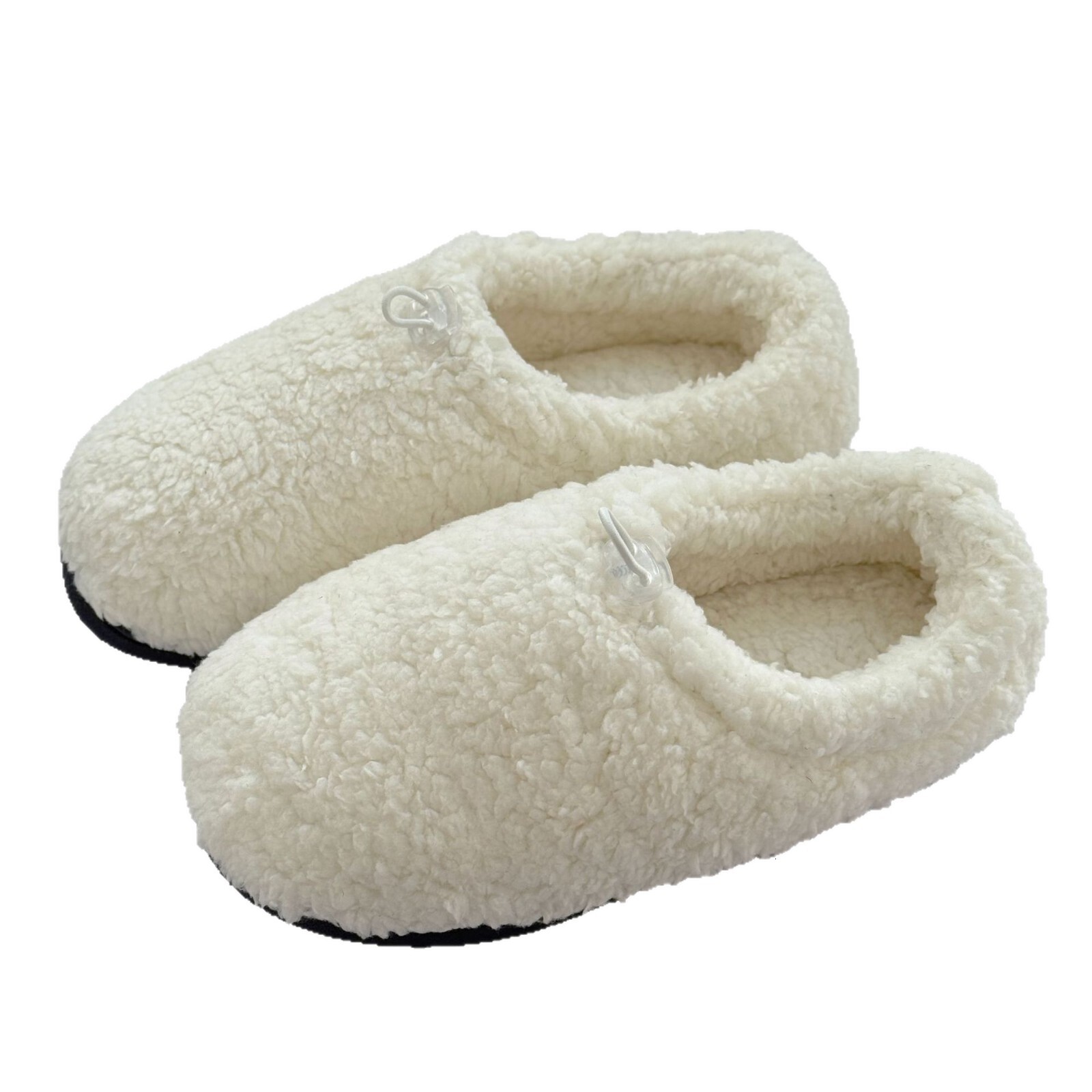 Youlian Cotton Fleece Bag Heel Fluffy Winter Drawstring Adjustable Convenient Comfortable Home Shoes ddmymarket