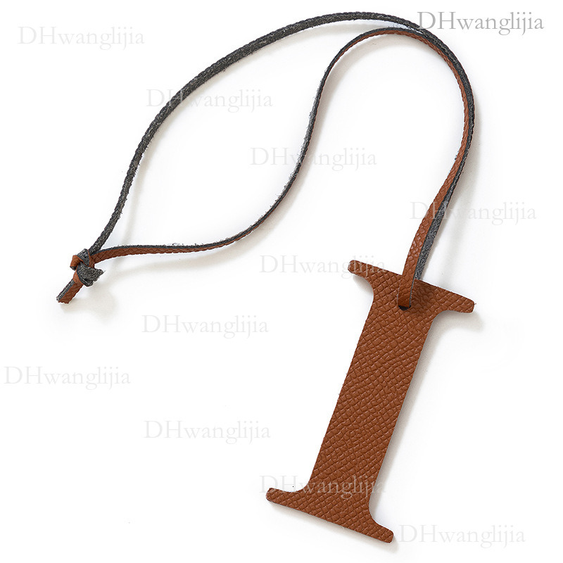 DH Luggage Accessories Live Broadcast Special English Uppercase Letter i Cowhide Accessories Windbox Bag Key Car Pendant