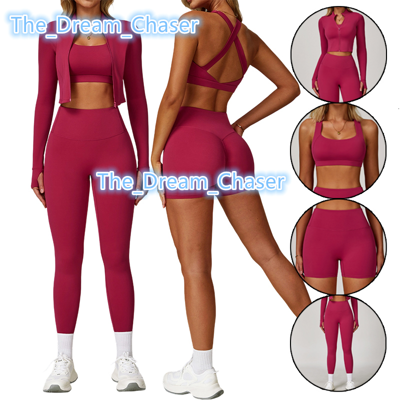 Free Matching Workout Outfits for Women Custom Color Block Gym Fitness Set Breathable High Waist Flare Pants Yoga Suits 4pcs