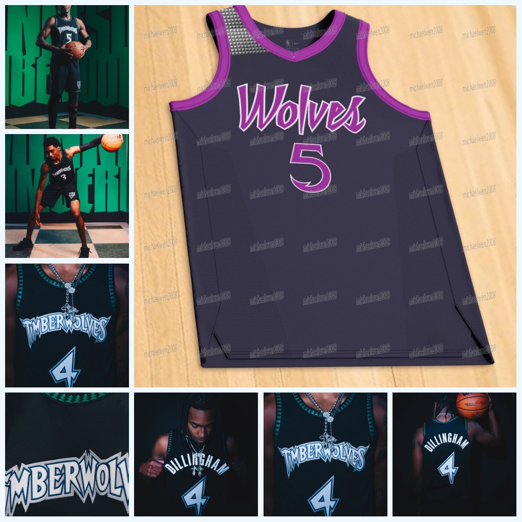 MinnesotasTimberwolve 2025-26 Classic CITY Jersey Rob Dillingham Anthony Edwards Donte DiVincenzo McDaniels Naz Reid Terrence Shannon Jr. Custom Youth