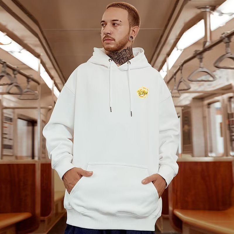 Designer Clothing Luxury Hoodie Autumn Winter Men's American Hip Hop Loose Fit Plus Size Hoodie Men's Fleece Funny Cartoon Print Casual Swea