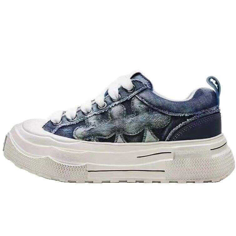 SHOOTBRAND Ten Qintian Same Style Canvas Wear-resistant Thick-soled Casual Sneakers Versatile Dirty Shoes for Men and Women 12 76