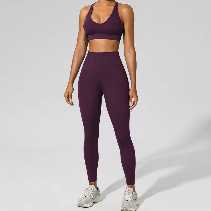 XWQ059Q061 Customized Hot Solid Color Fashion Sportswear Yoga Sports Gym Clothes Fitness Women Yoga Fitness 3 Pieces Set