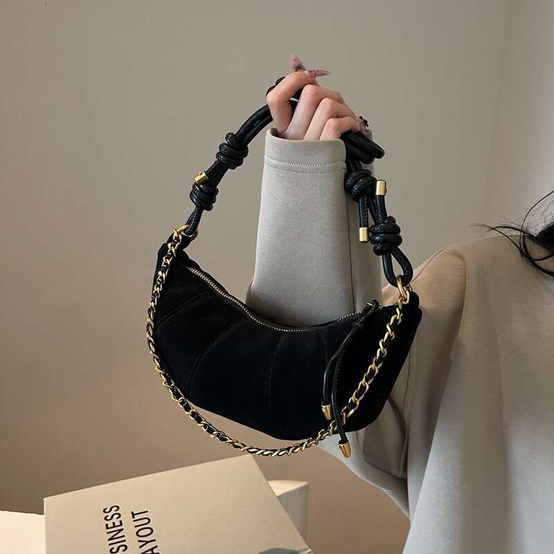 Designer Bags Frosted Small Half Moon Bag for Women 2025 Fashion Single Shoulder Crossbody Bag Versatile Dumpling Bag