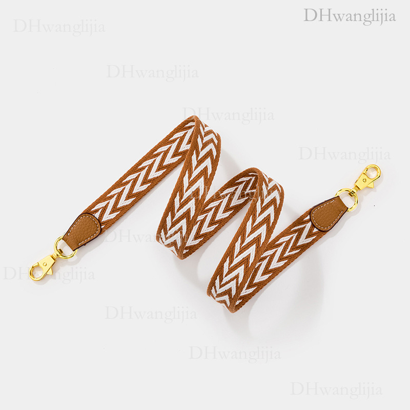 DH Luggage Accessories Cotton Thread Webbing Twill Thin Kelly Evelyn Single Crossbody Bag Wide Shoulder Strap