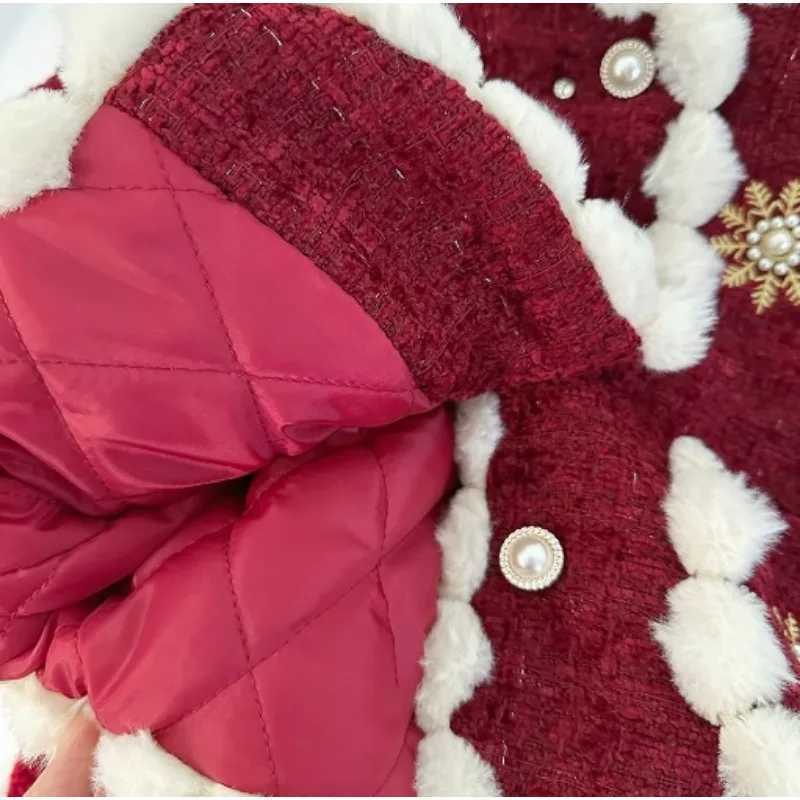 Girls Little Fragrant Style Set Skirt Winter New Fashionable Childrens Velvet Coat and Cotton Vest Skirt Two Piece Set L250926HZUN