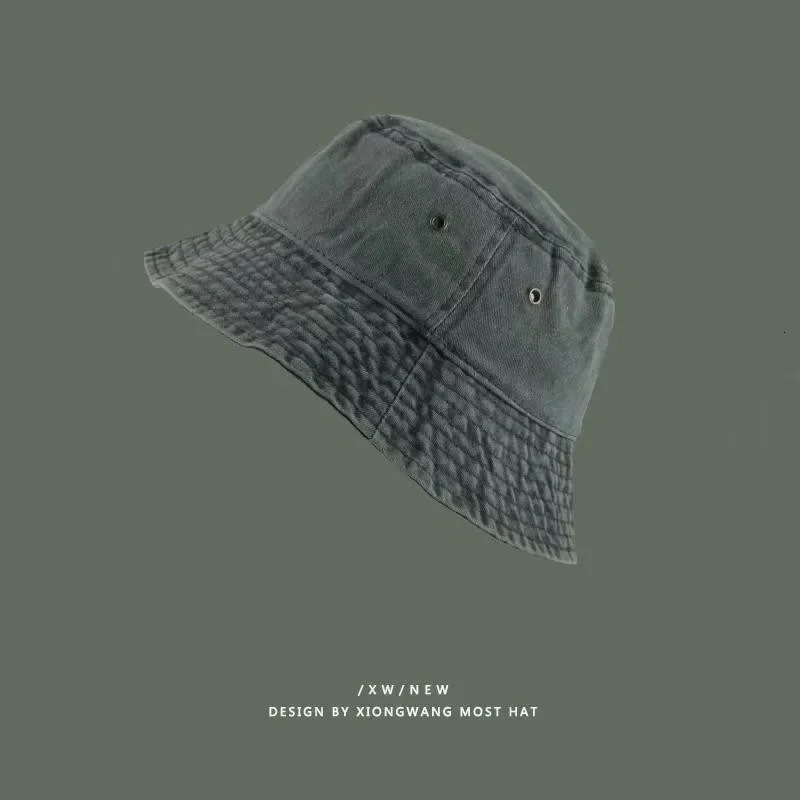 Fashion Washed Denim Hats Unisex Solid Vintag Summer Y2k Fisherman Cap Hat for Women Men Bucket Panama Hat Sun Protection 250919