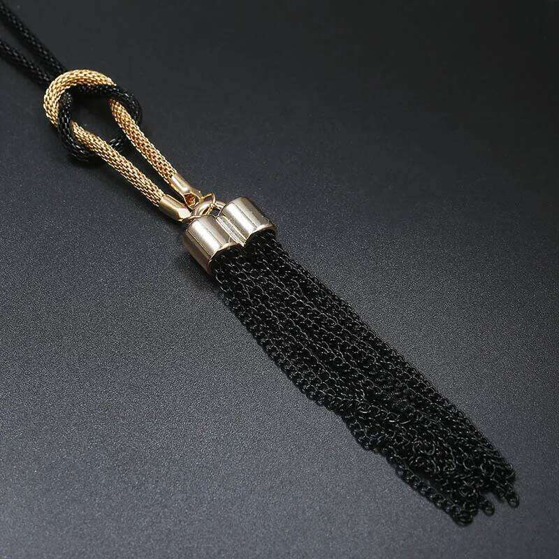 New Arrival Female Pendant Tassel Long Winter Sweater Chain Necklace for Women Necklaces Wholesale Sales Collar