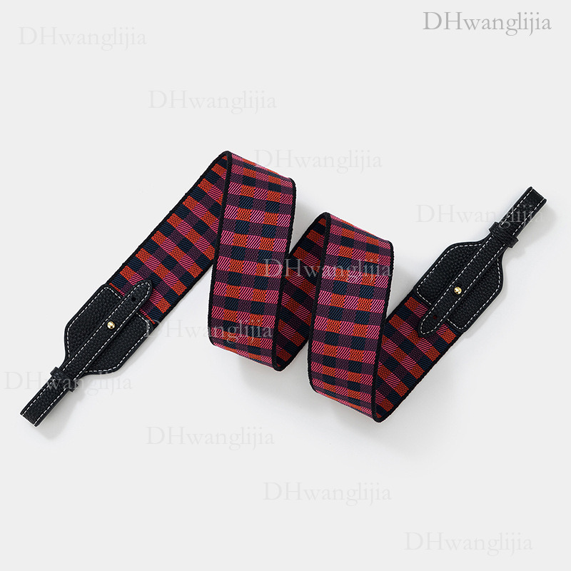 DH Luggage Accessories Acrylic Plaid Shoulder for Evelyn Lindy Basket Bag, Pig Nose Bag Replacement Strap