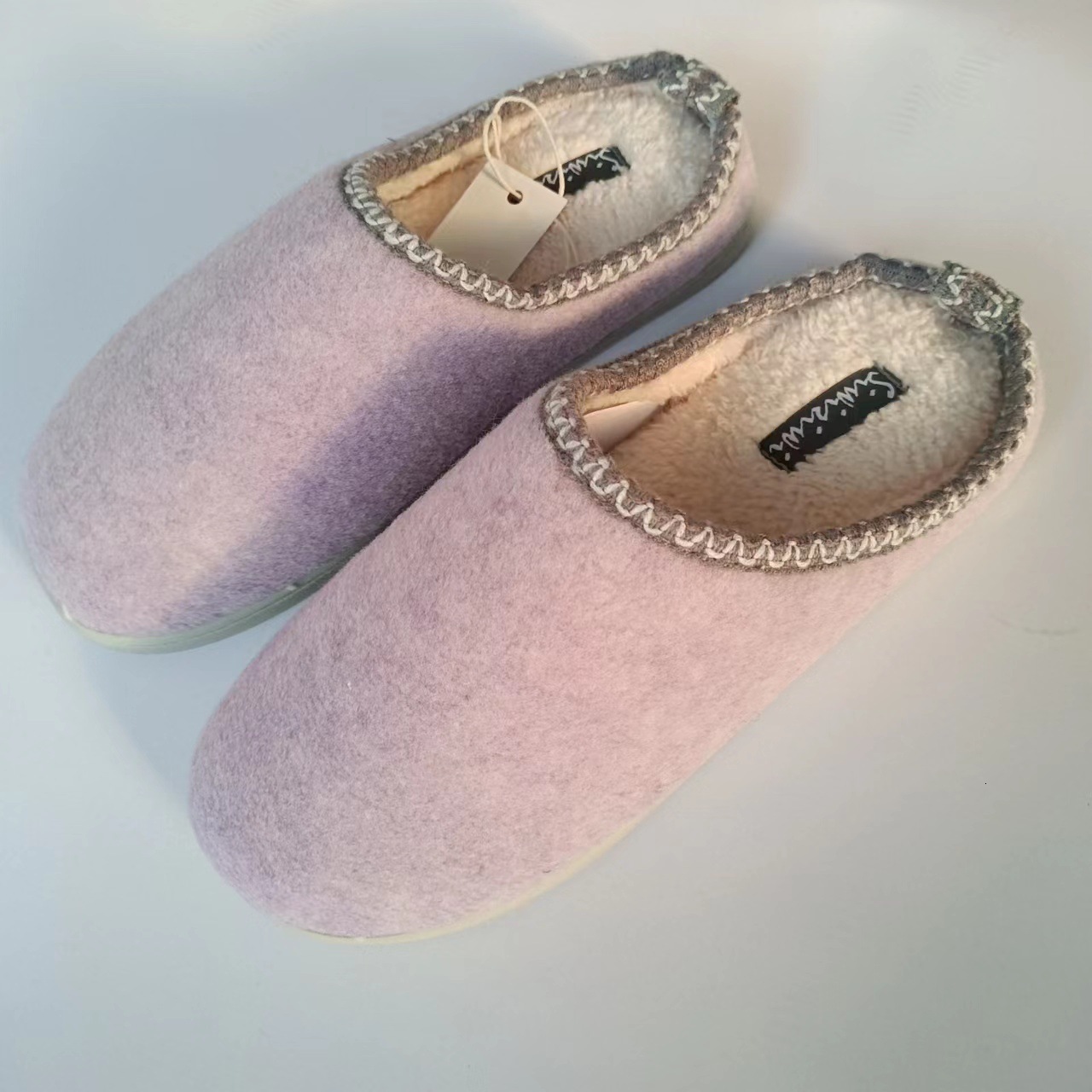 Felt Warm Activity Insoles TPR Anti-Slip Soles Men and Women Couples Home Cotton Slippers ddmymarket